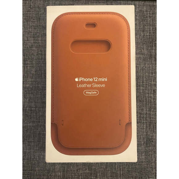 Apple Other - Apple iPhone 12 Mini Leather Sleeve Brown One Size
